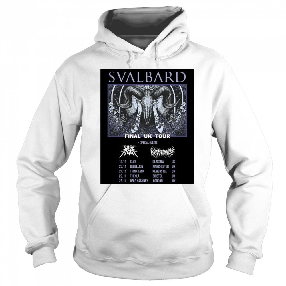 Svalbard Final UK Tour Special Guests Cage Fight and Knife Bride Nov 19-23 2025 t-shirt Sweatshirt