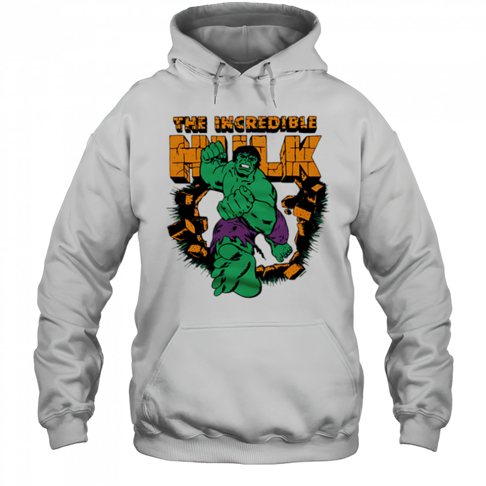 The Incredible Hulk break the wall shirt Hoodie