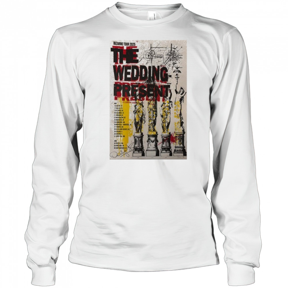 The Wedding Present May + June 2025 Poster shirt Long Sleeved