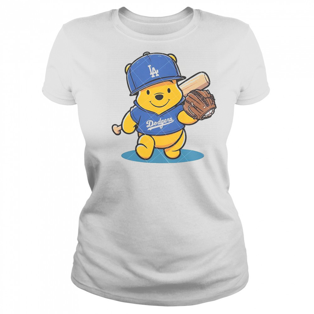 Winnie The Pooh LA Dodgers Pooh Dodgers Baseball T-Shirt Women's T-shirt