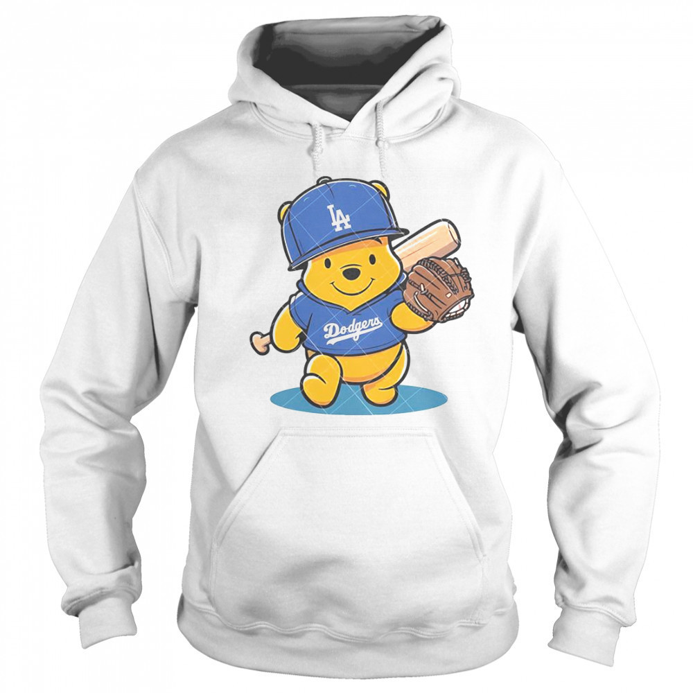 Winnie The Pooh LA Dodgers Pooh Dodgers Baseball T-Shirt Sweatshirt