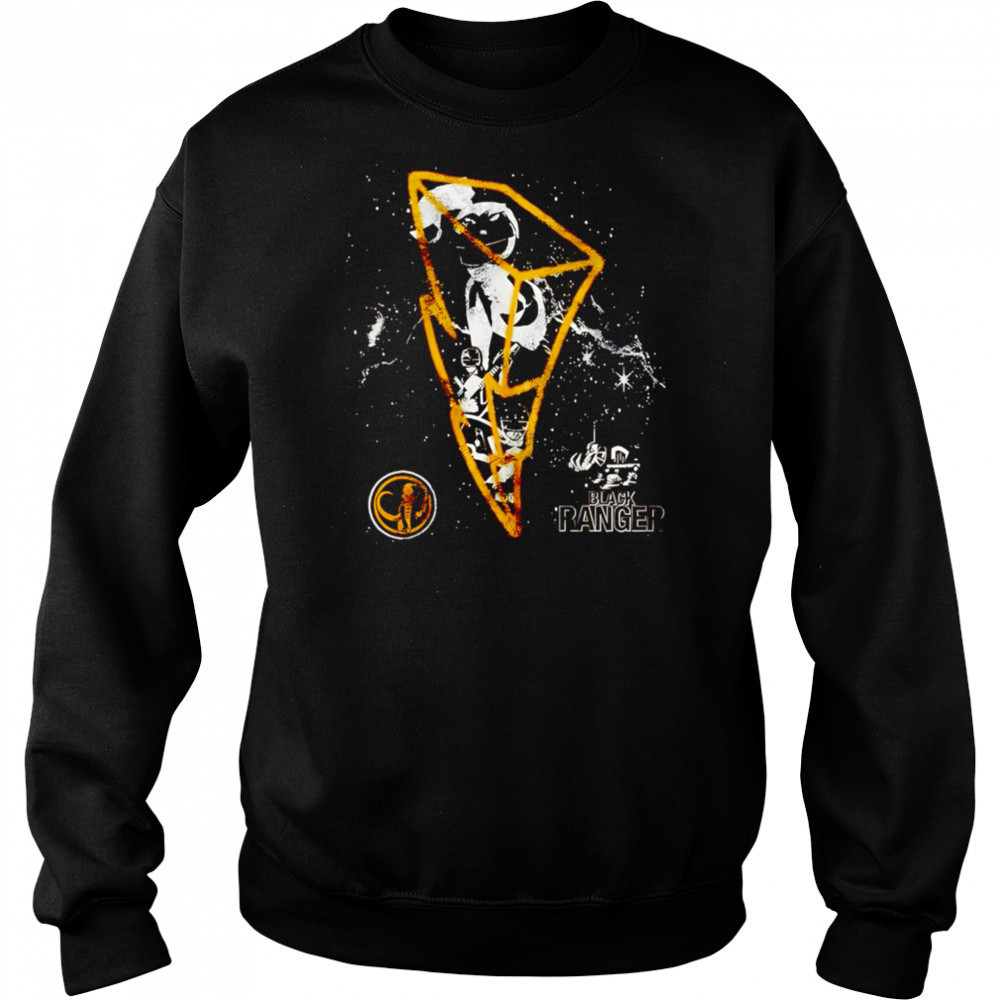 3D lightning Black Ranger retro shirt Hoodie