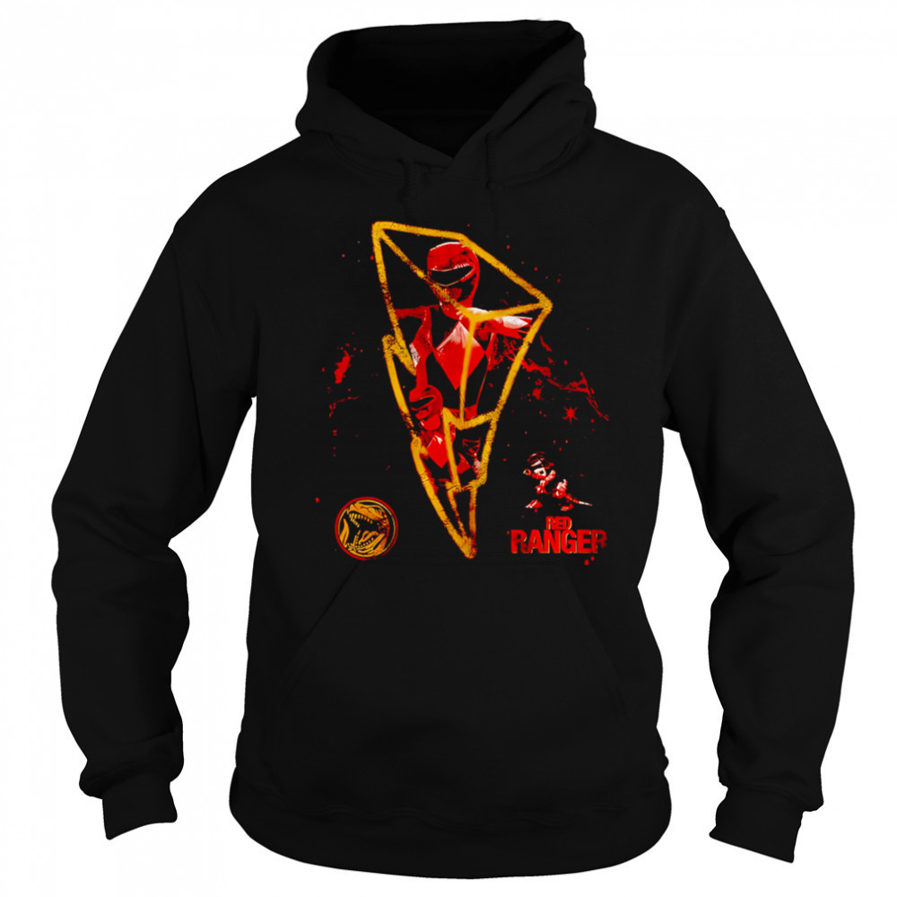 3D lightning Red Ranger retro shirt Sweatshirt