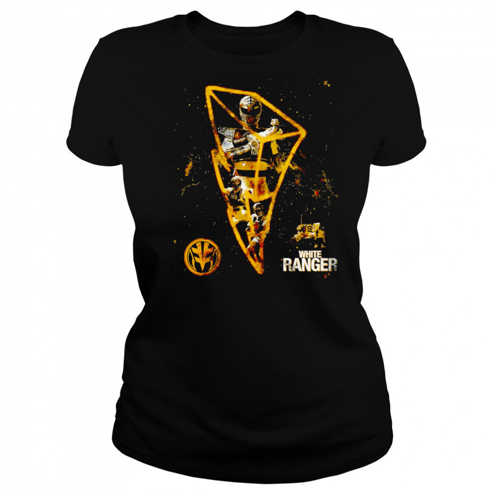 3D lightning White Ranger retro shirt Women's T-shirt