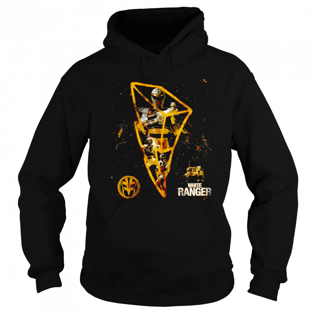 3D lightning White Ranger retro shirt Sweatshirt