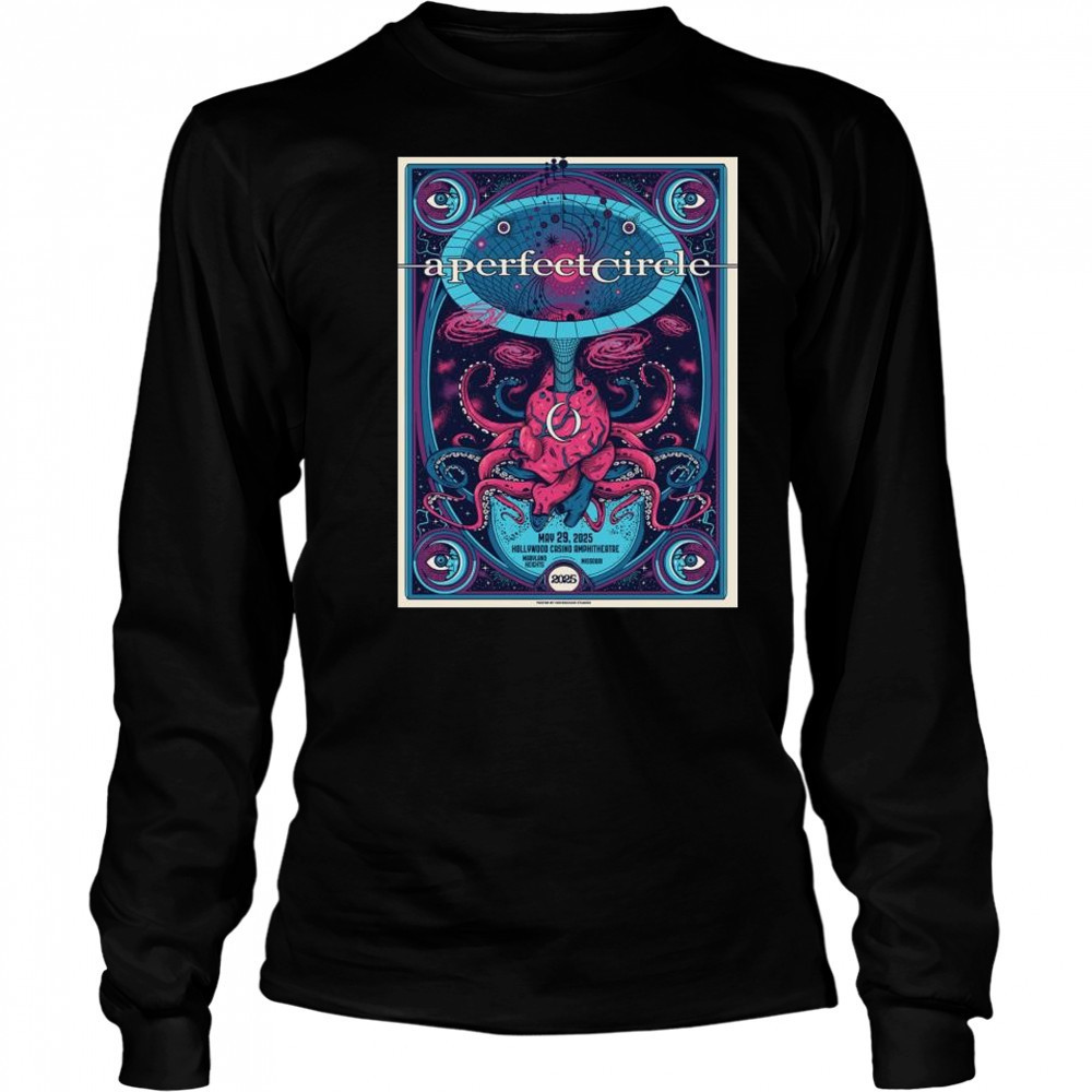 A Perfect Circle May 29 2025 Maryland Heights Mo Hollywood Casino t-shirt Long Sleeved