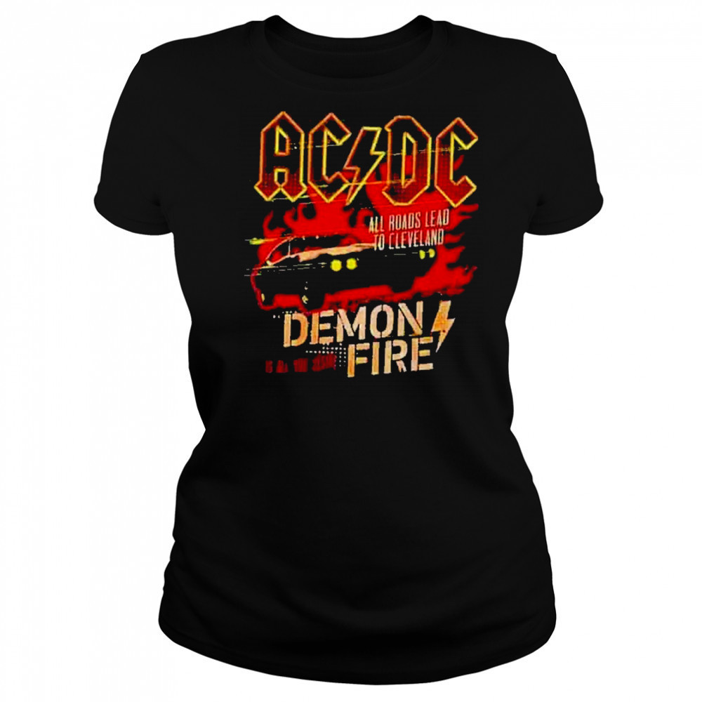 AC DC Cleveland PWR UP Tour 2025 Tee At Huntington Bank Field Cleveland OH On May 28th 2025 shirt Women's T-shirt