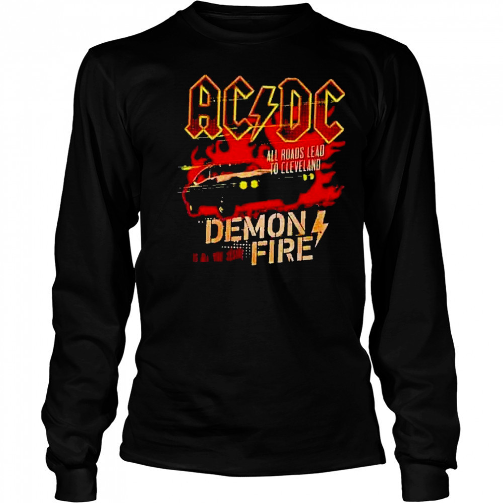 AC DC Cleveland PWR UP Tour 2025 Tee At Huntington Bank Field Cleveland OH On May 28th 2025 shirt Long Sleeved