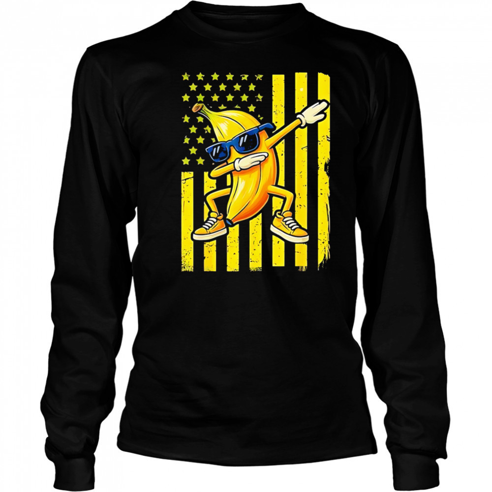 Banana Retro American Love shirt Long Sleeved