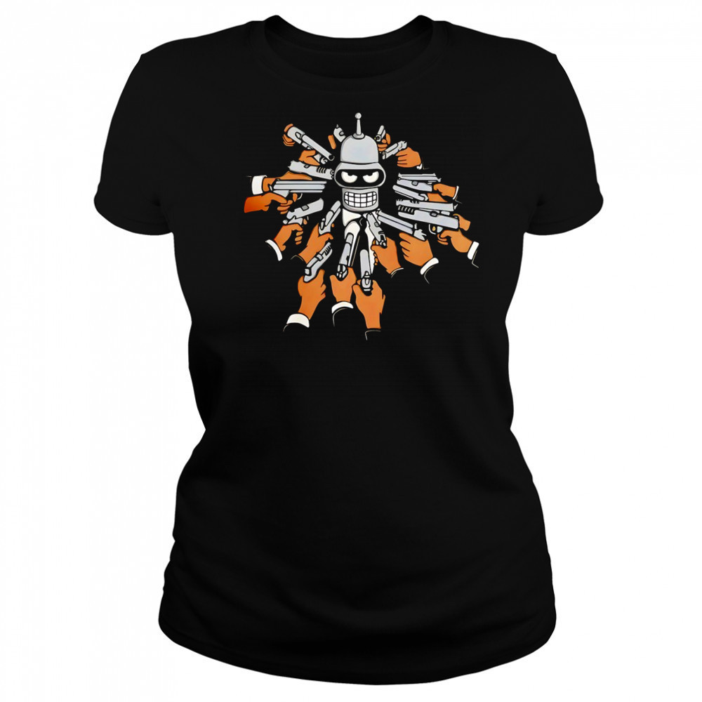 Bender Futurama Wick cartoon shirt Women's T-shirt