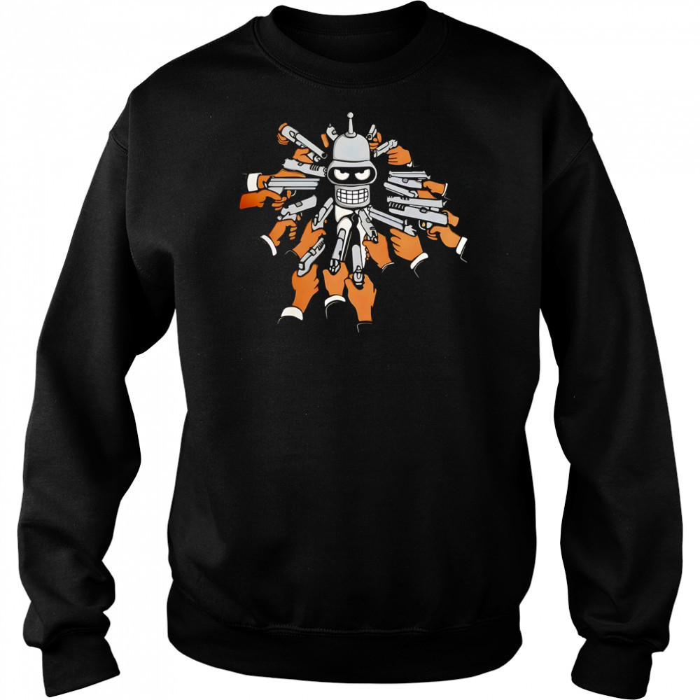 Bender Futurama Wick cartoon shirt Hoodie