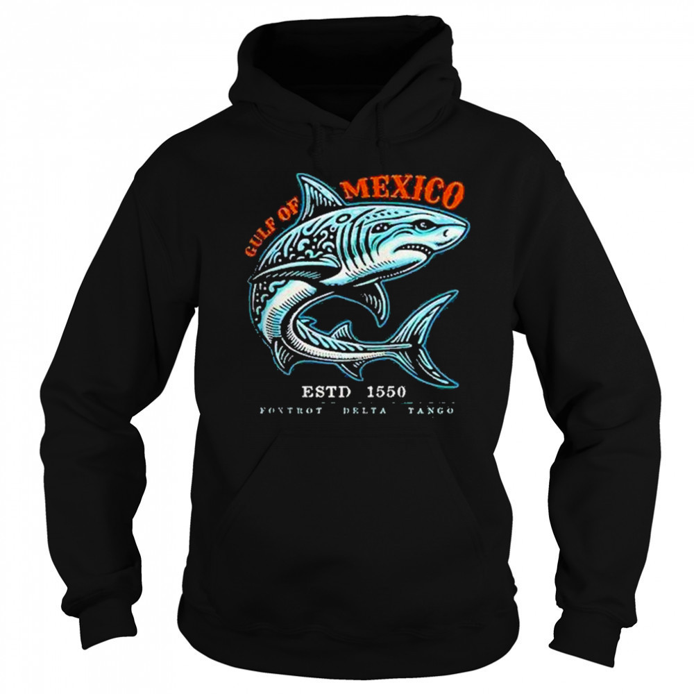 Gulf Of Mexico Foxtrot Delta Tango Tribal Shark Shirt Sweatshirt