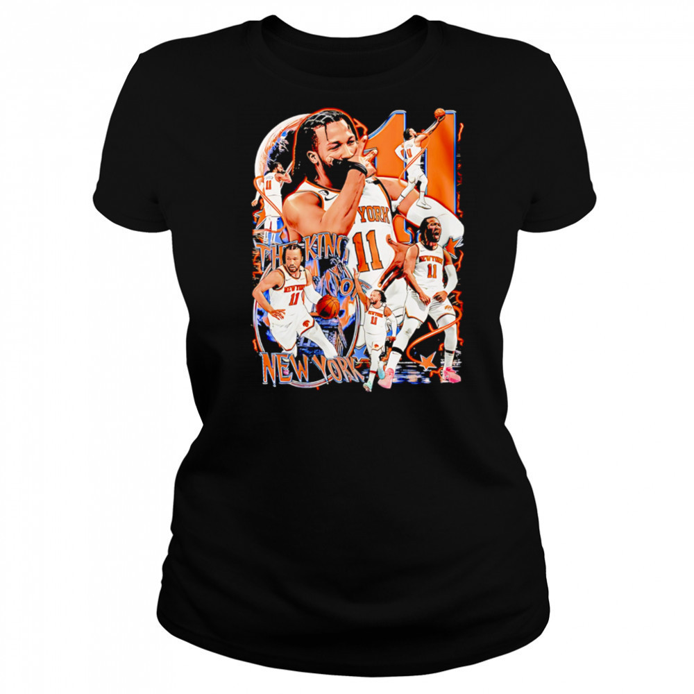 Jalen Brunson number 11 King New York graphic vintage shirt Women's T-shirt