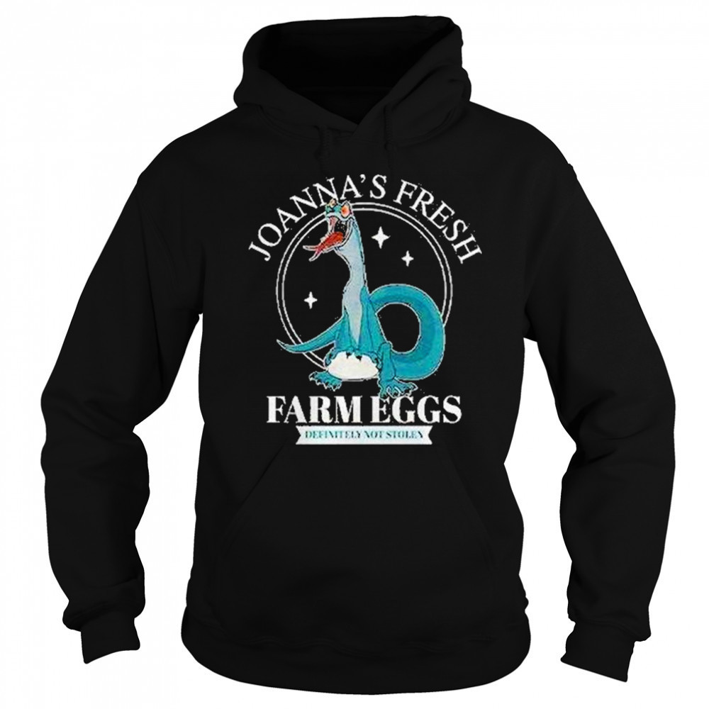 Joannas Fresh Farm Eggs Cartoon Lizard Definitely Not Stolen Shirt Sweatshirt