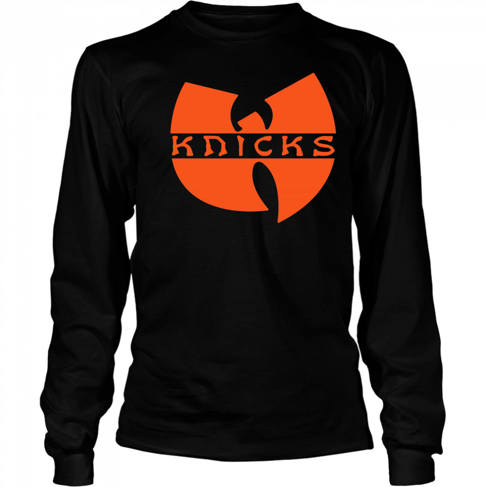 Knicks Wu-Tang logo shirt Long Sleeved
