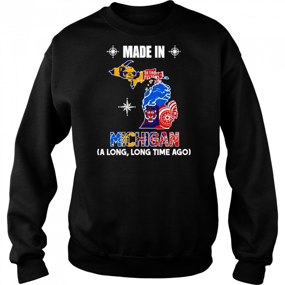 Made in Michigan a long long time ago shirt Hoodie
