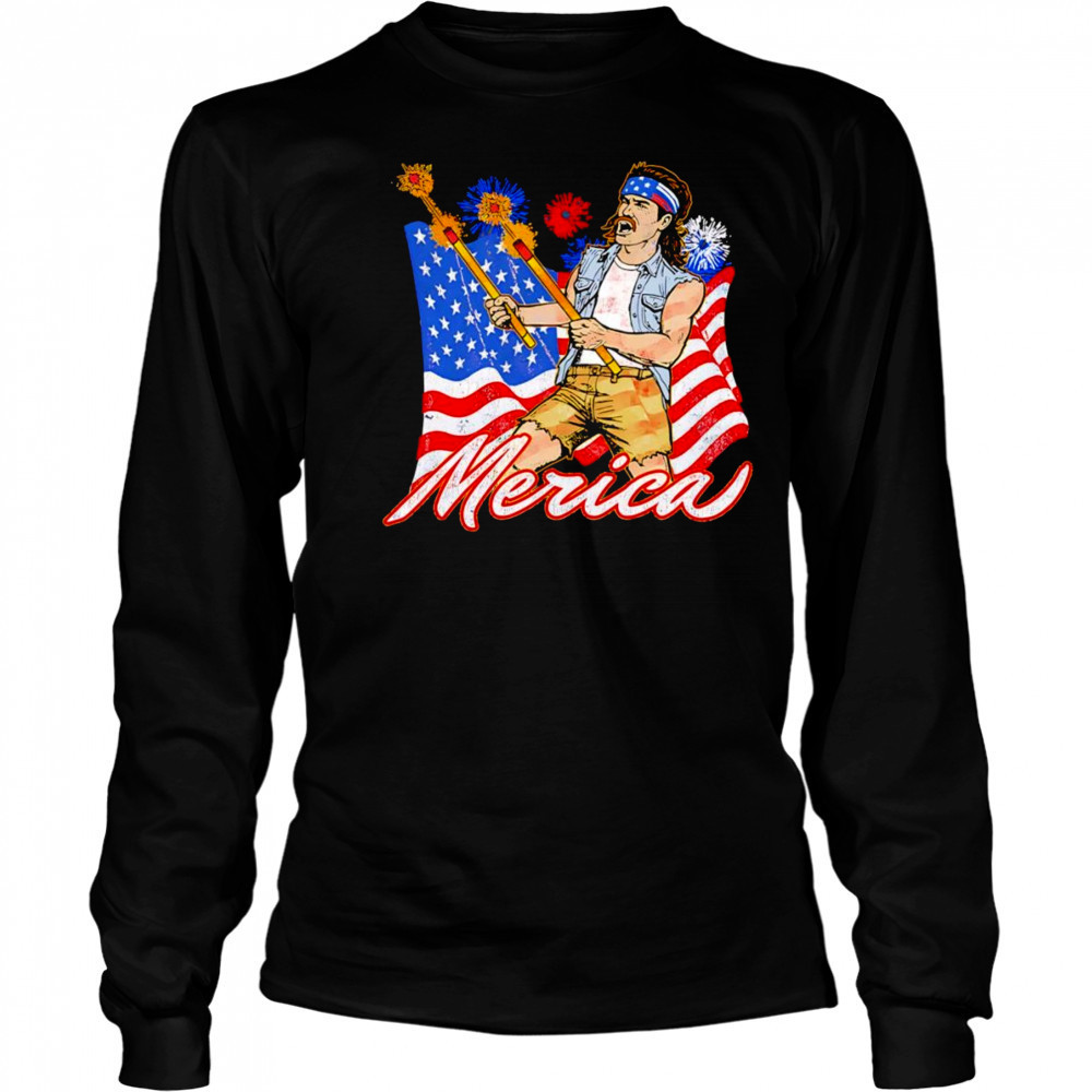 Merica guy shirt Long Sleeved