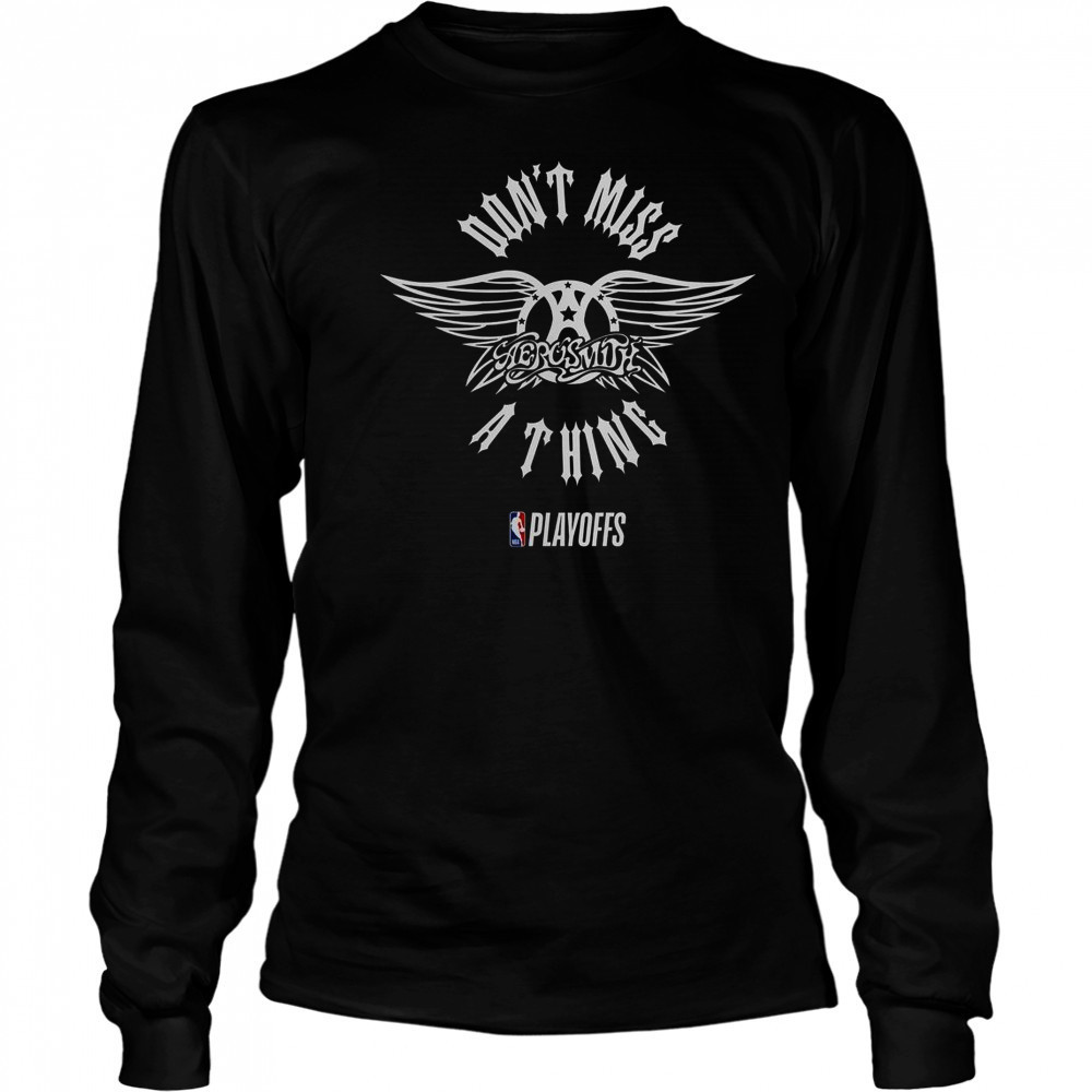NBA Playoffs X Aerosmith T-Shirt Long Sleeved