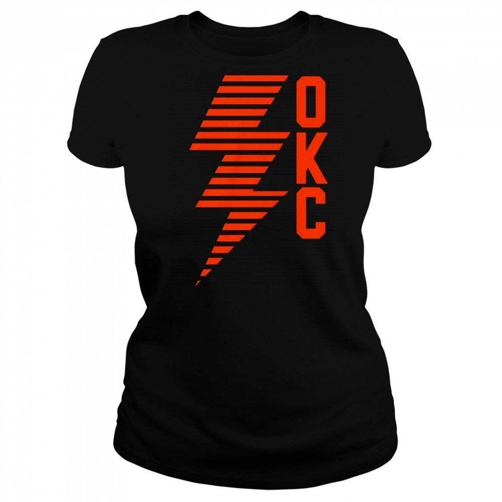 OKC Lightning Bolt Thunder Basketball T-Shirt Women's T-shirt