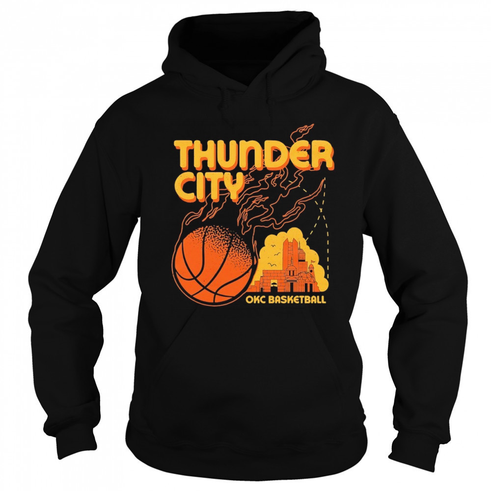Oklahoma City Thunder NBA Basketball Thunders City fire shirt Sweatshirt