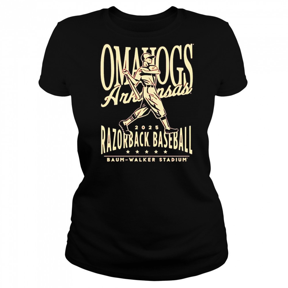 Omahogs Razorbacks Vintage Swing Baseball shirt Women's T-shirt
