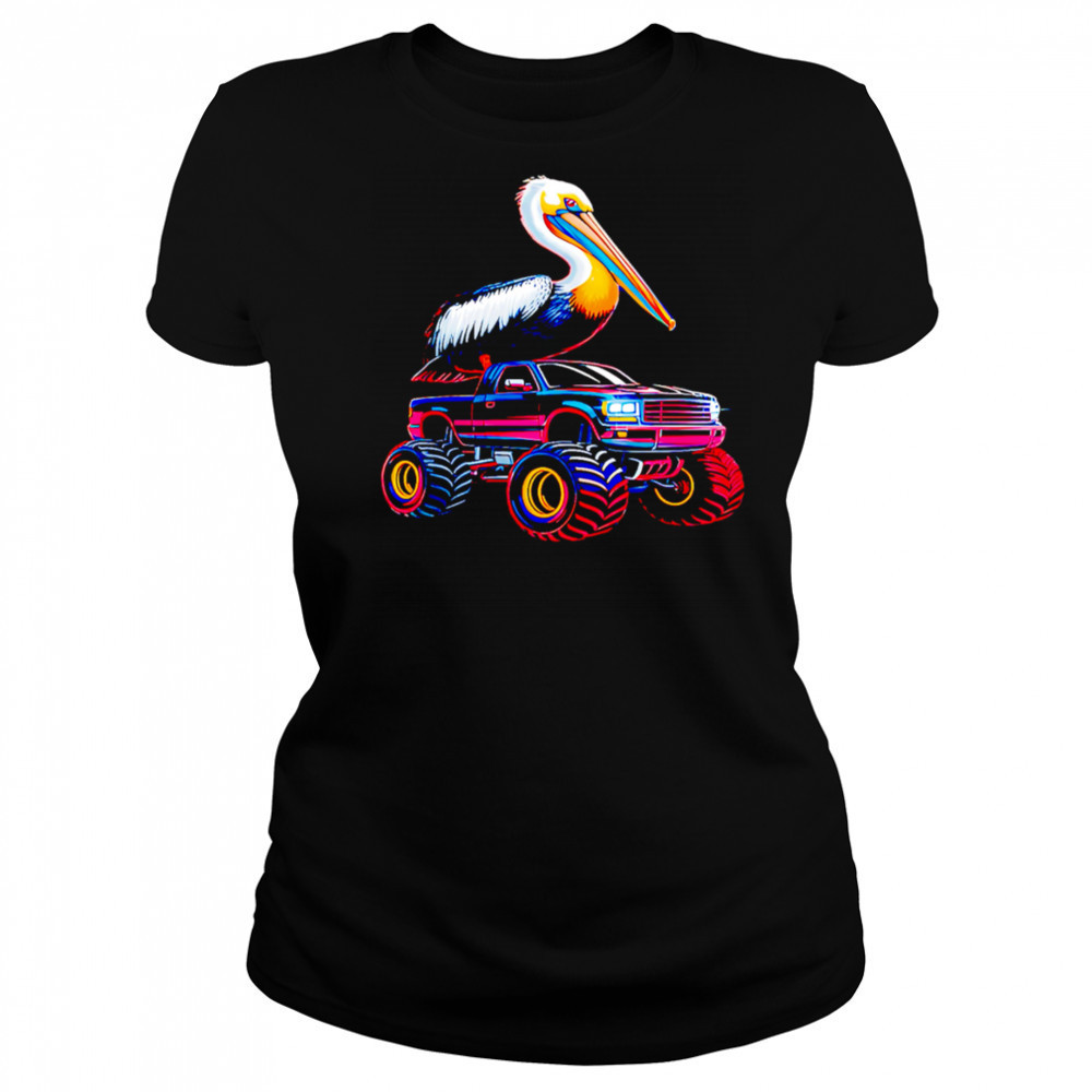 Pelican On Monster Truck shirt Women's T-shirt
