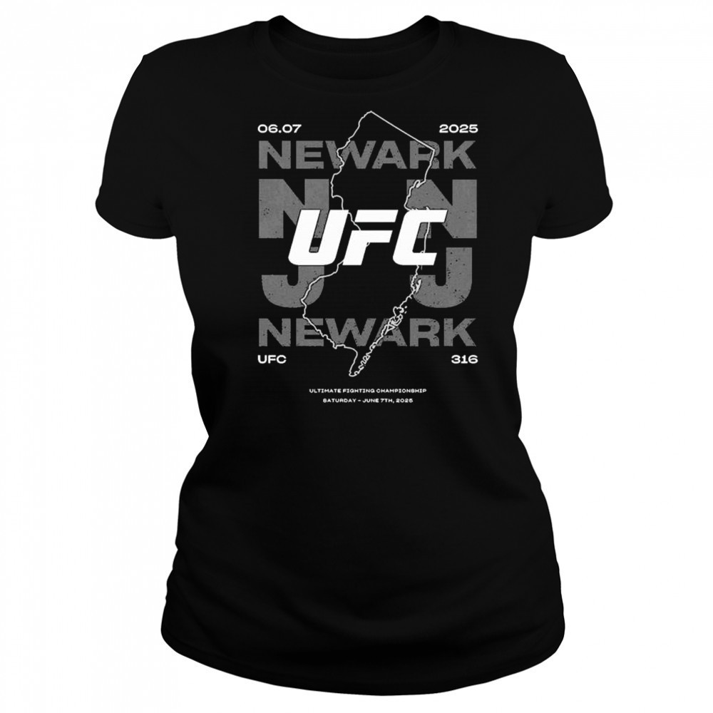 UFC 316 State Lines Newark Saturday June 7th 2025 t-shirt Women's T-shirt