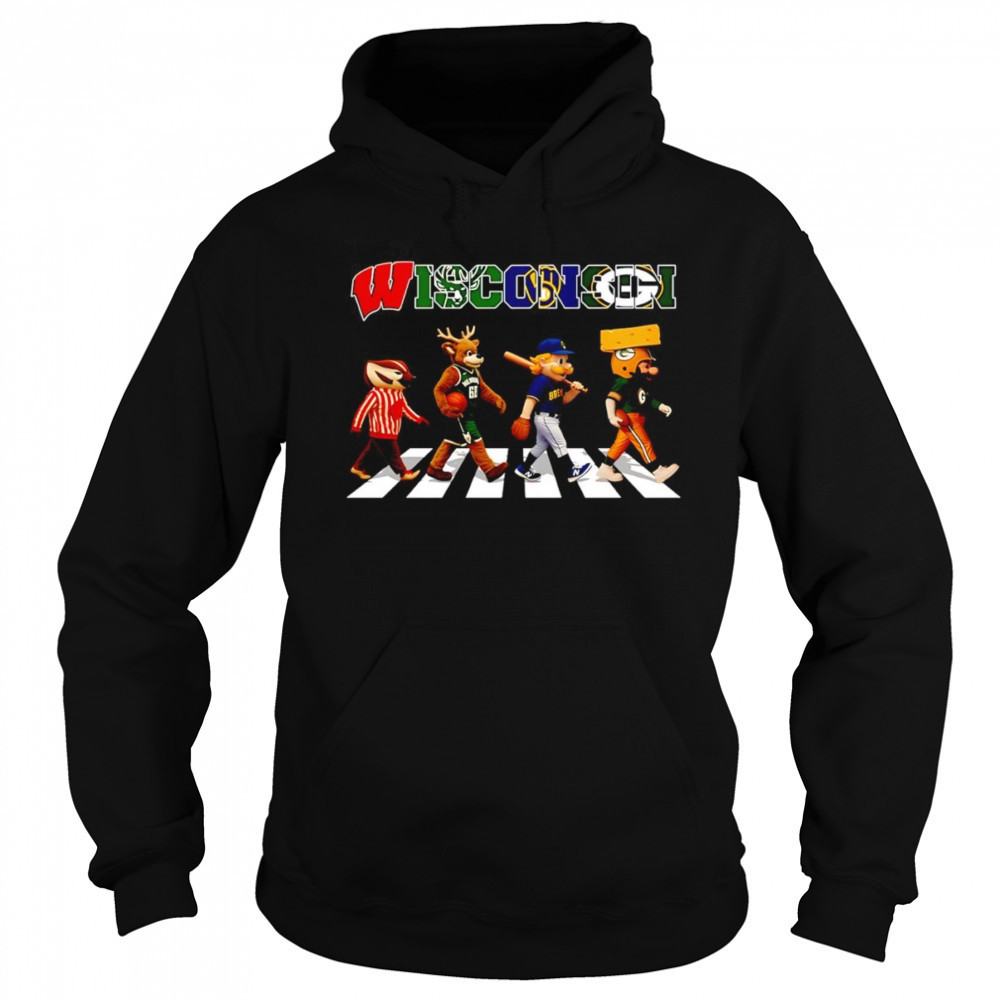 Wisconsin sports Abbey Road mascot shirt Sweatshirt