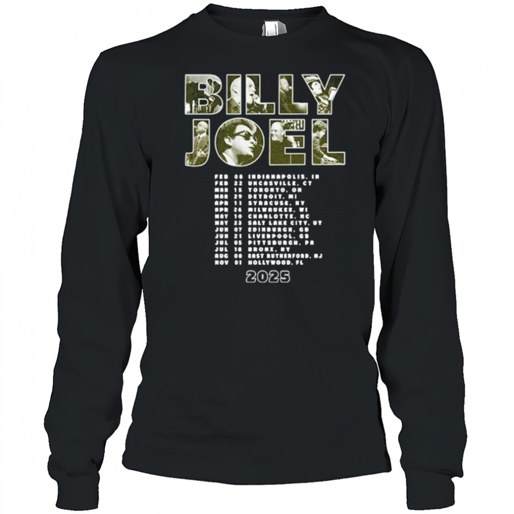 2025 Billy Joel Live In Concert Shirt Long Sleeved