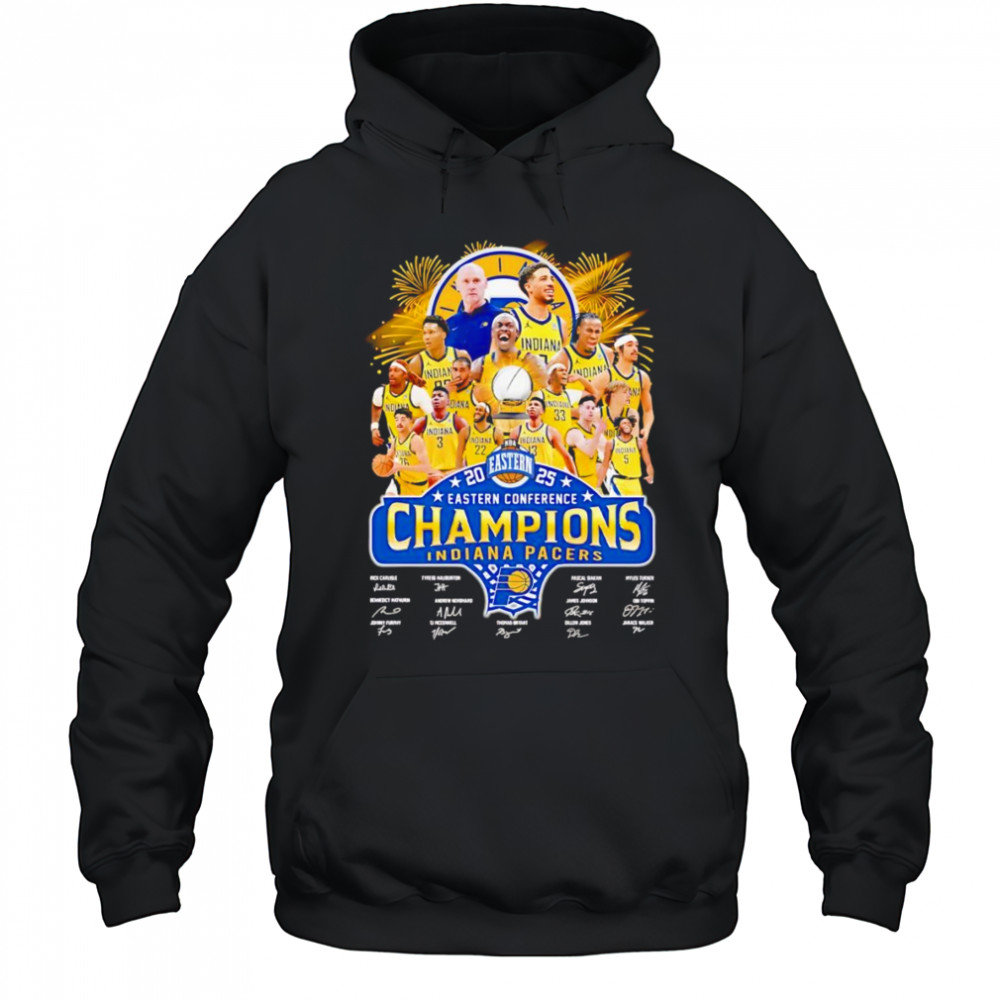 2025 Eastern Conference Champions Indiana Pacers signature shirt Hoodie