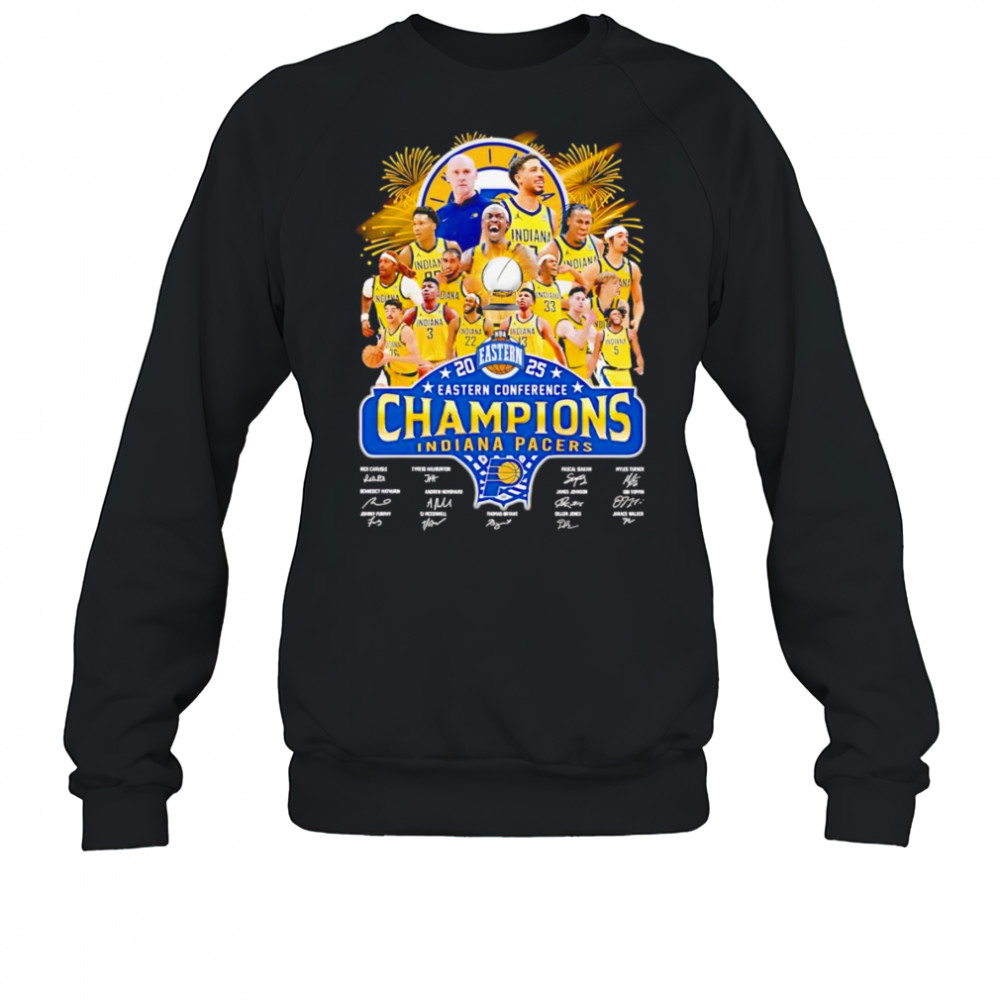2025 Eastern Conference Champions Indiana Pacers signature shirt Sweatshirt