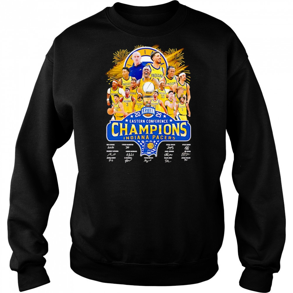 2025 Eastern Conference Champions Indiana Pacers signature shirt Hoodie