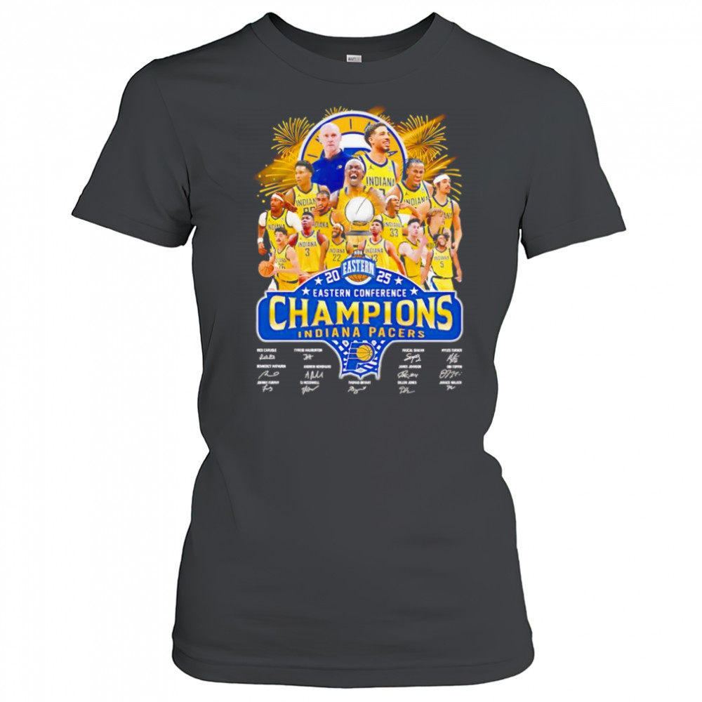 2025 Eastern Conference Champions Indiana Pacers signature shirt Women's T-shirt