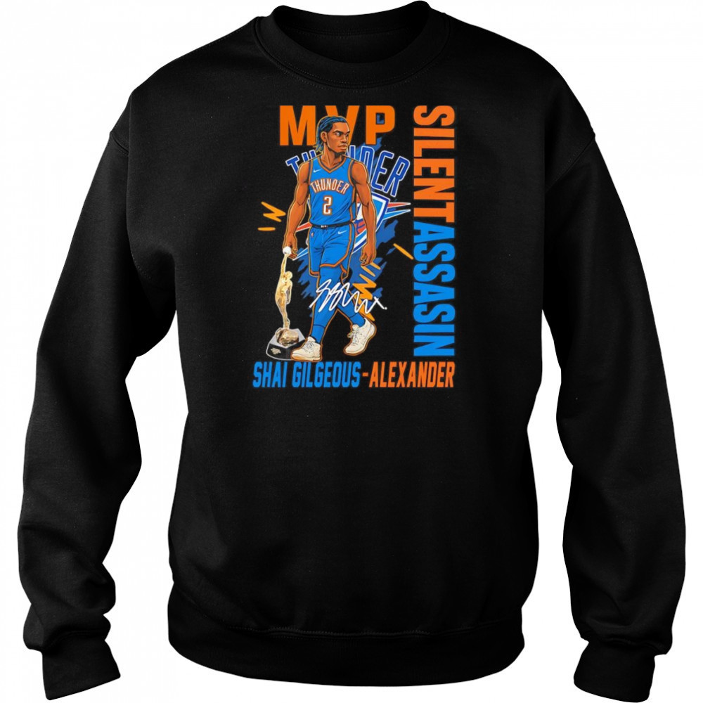 2025 MVP Shai Gilgeous-Alexander Silent Assassin shirt Hoodie