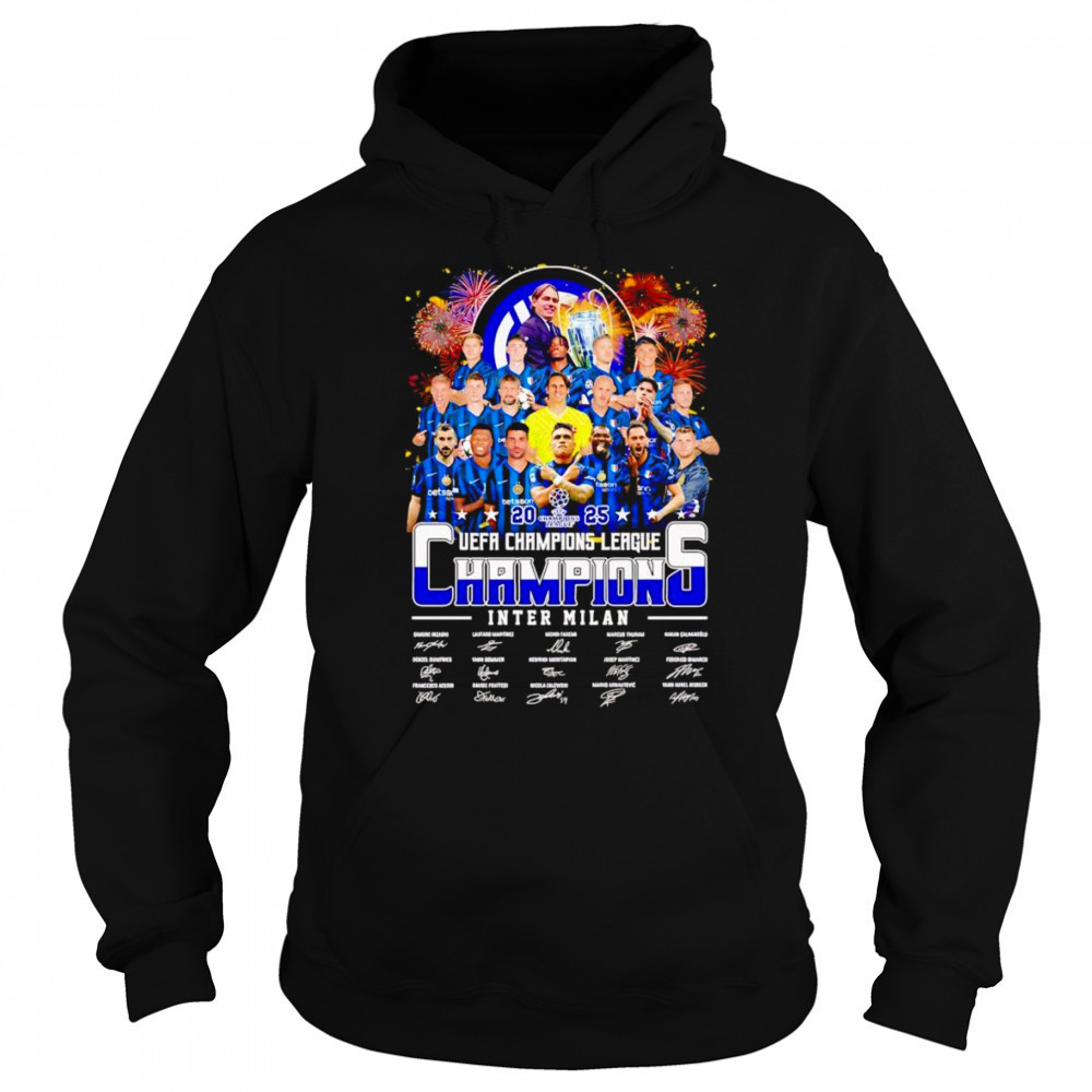2025 UEFA Champions League Champions Inter Milan signature shirt Sweatshirt