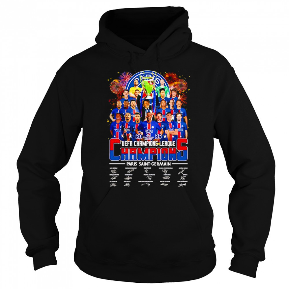 2025 UEFA Champions League Champions Paris Saint-Germain signature shirt Sweatshirt