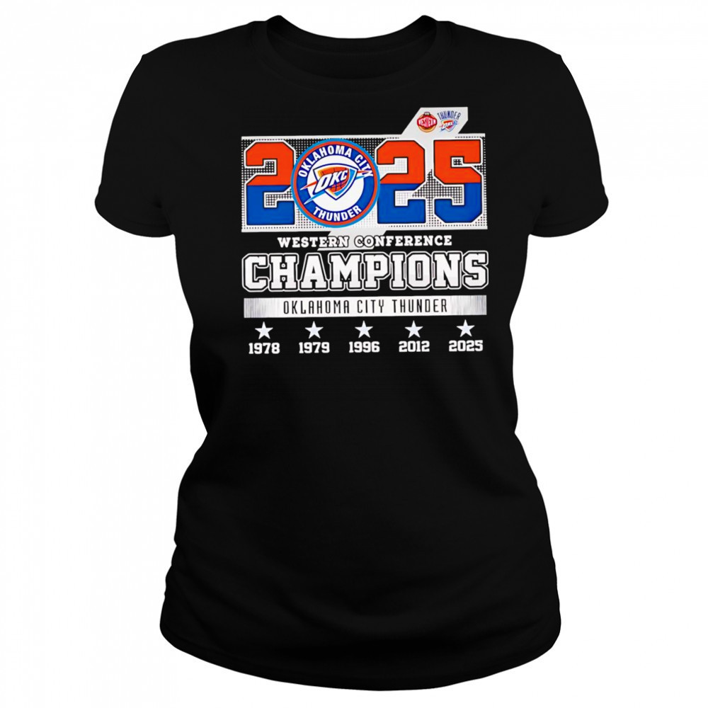 2025 Western Conference Champions Oklahoma City Thunder shirt Women's T-shirt
