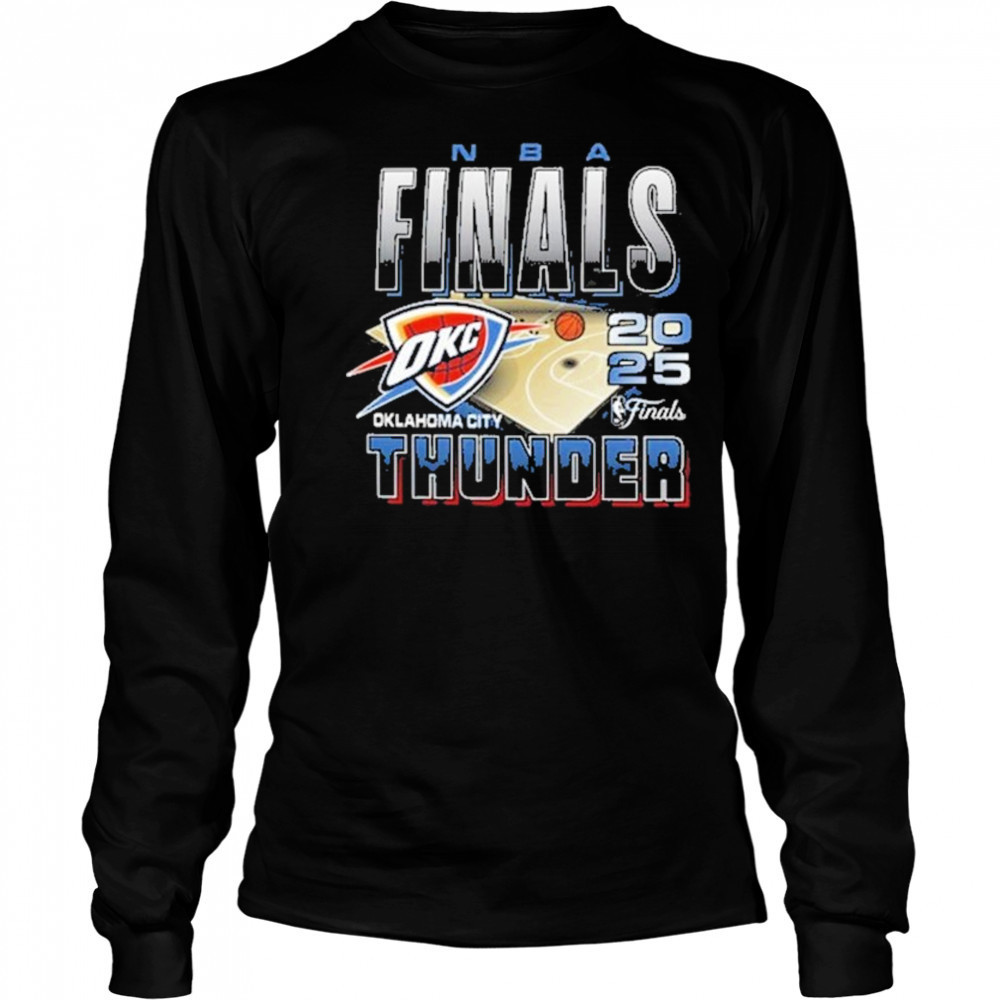 47 Oklahoma City Thunder BLACK 2025 Finals Participant Fashion T Shirt Long Sleeved