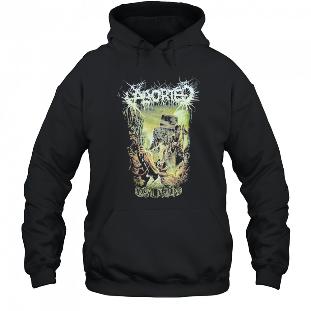 Aborted Global Flatline T-Shirt Hoodie