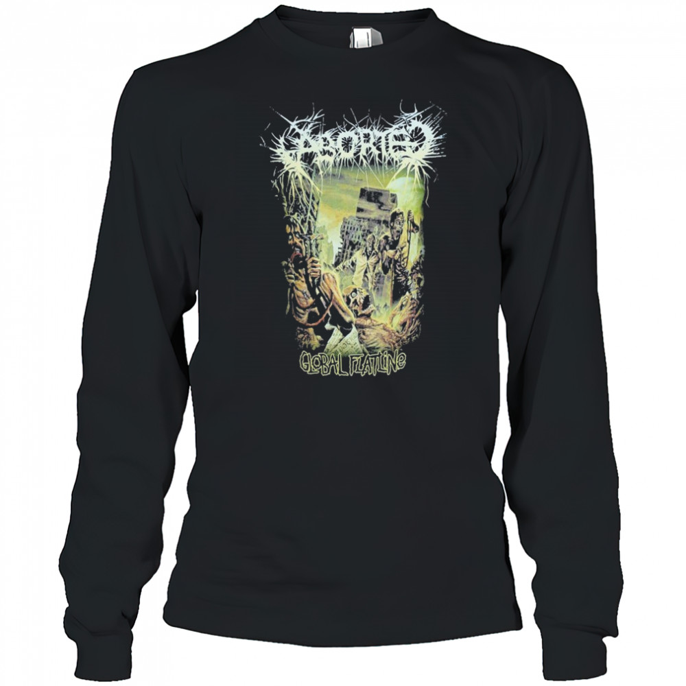 Aborted Global Flatline T-Shirt Long Sleeved