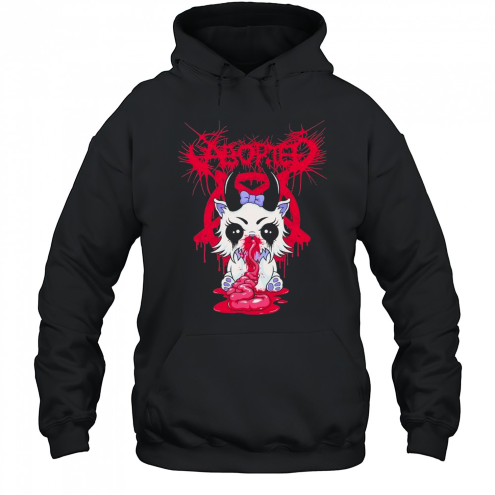 Aborted Grimkitty T-shirt Hoodie
