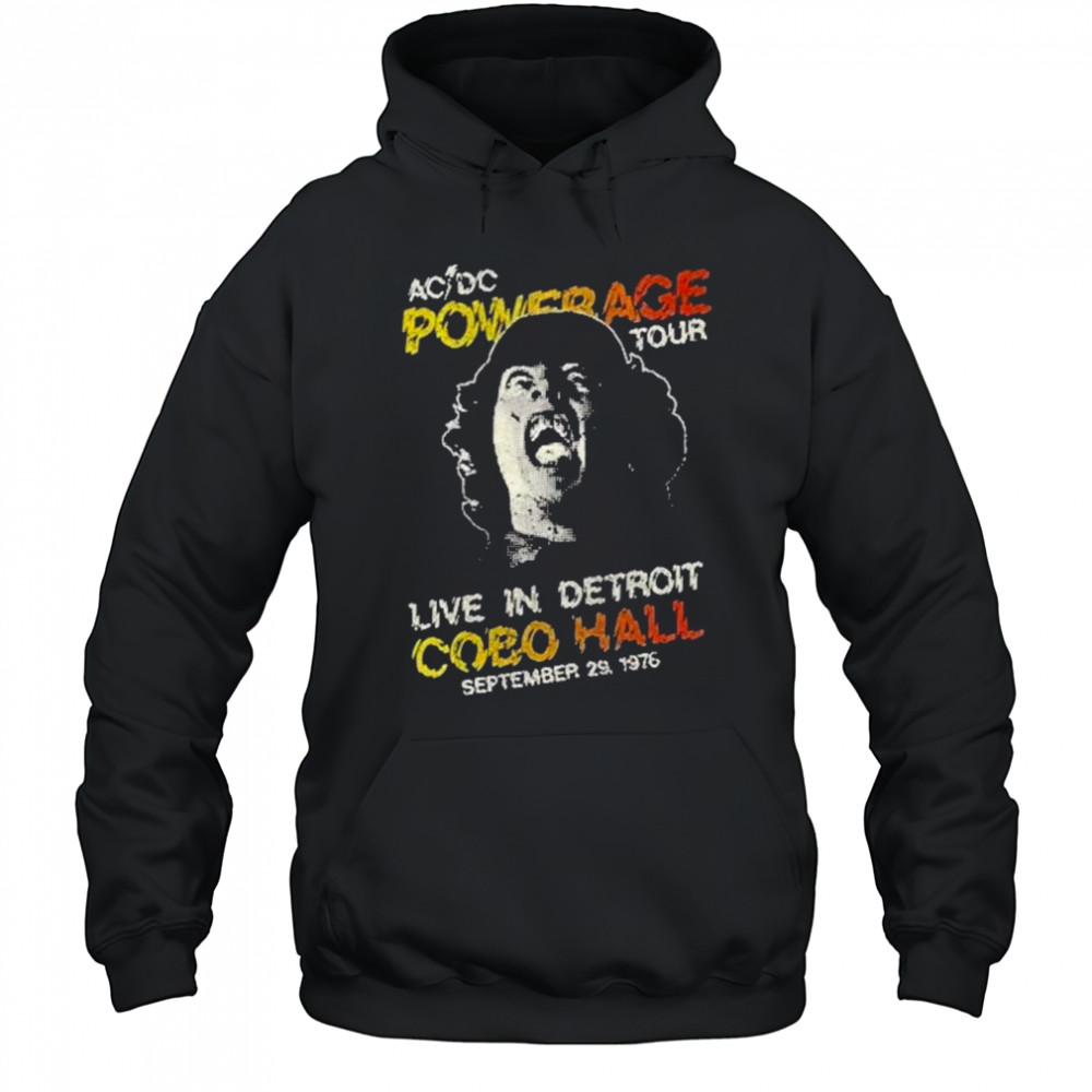 Ac Dc Powerage Tour Shirt Hoodie