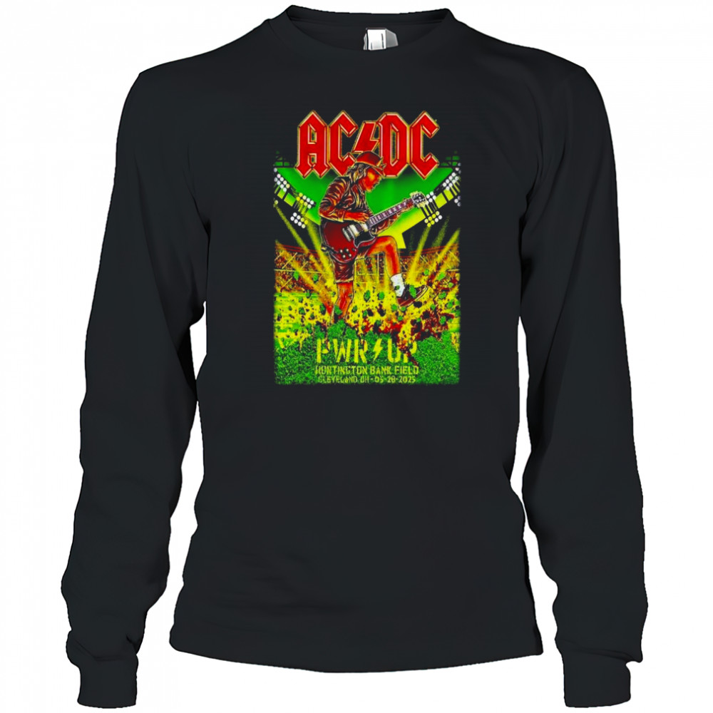ACDC In Cleveland OH On May 28 2025 Tour Shirt Long Sleeved