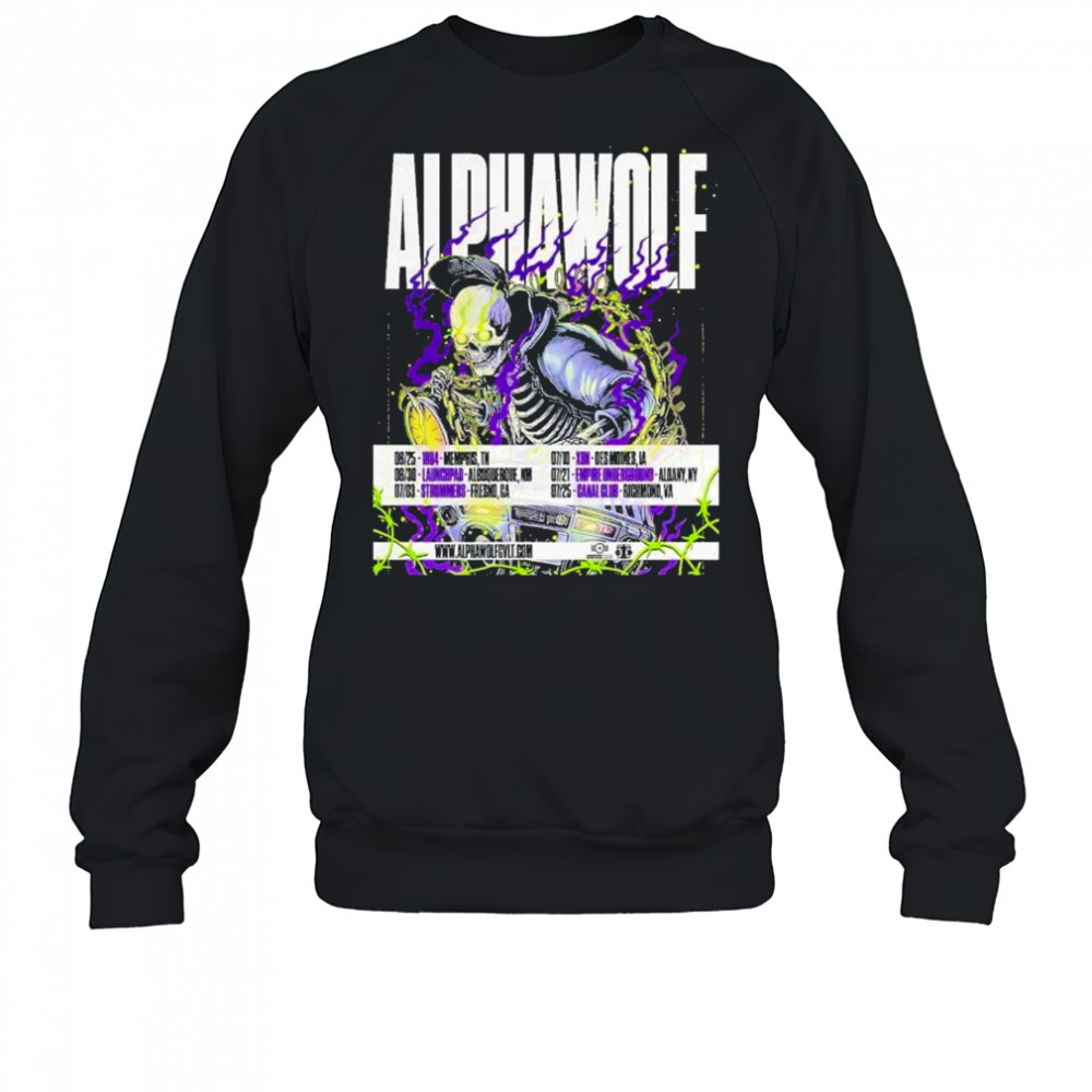 Alpha Wolf Summer Of Loud Festival Dates List 2025 shirt Sweatshirt