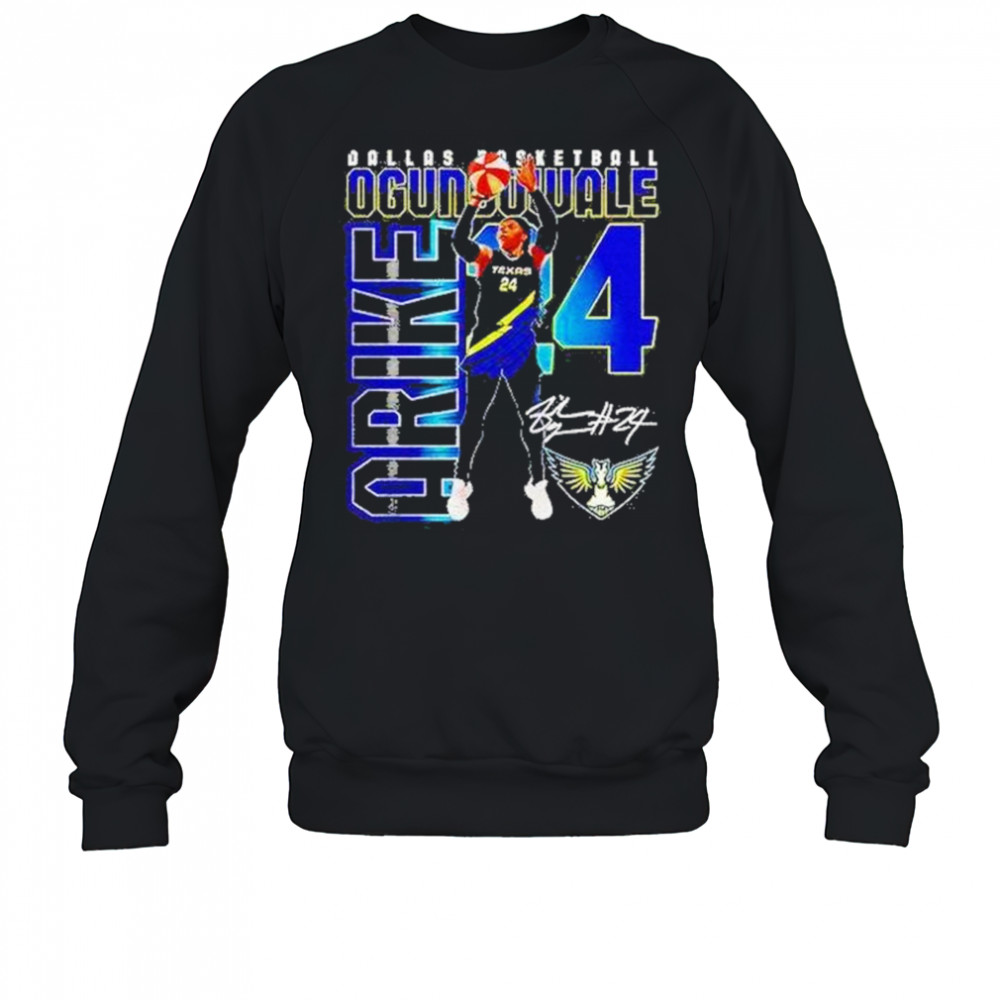 Arike Ogunbowale Dallas Wings Player Number Shirt Sweatshirt