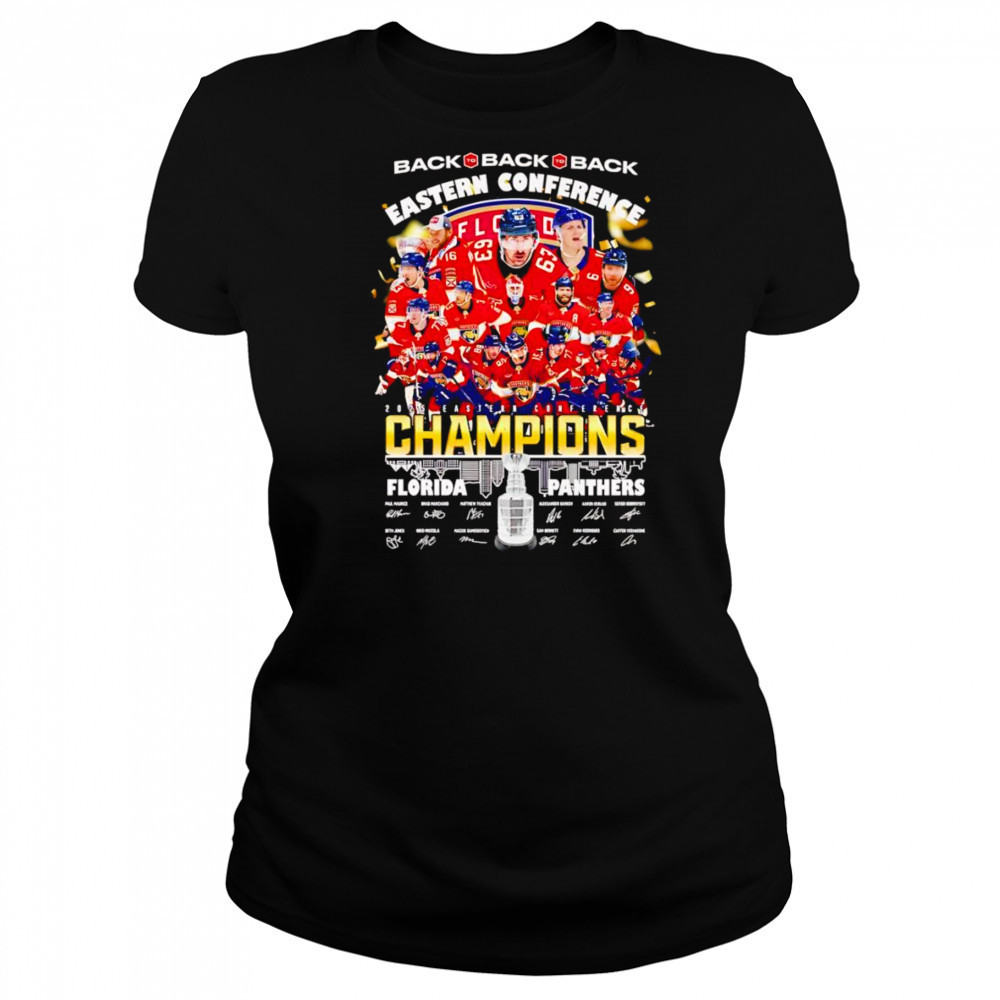 Back to back to back Eastern Conference 2025 Champions Florida Panthers shirt Women's T-shirt
