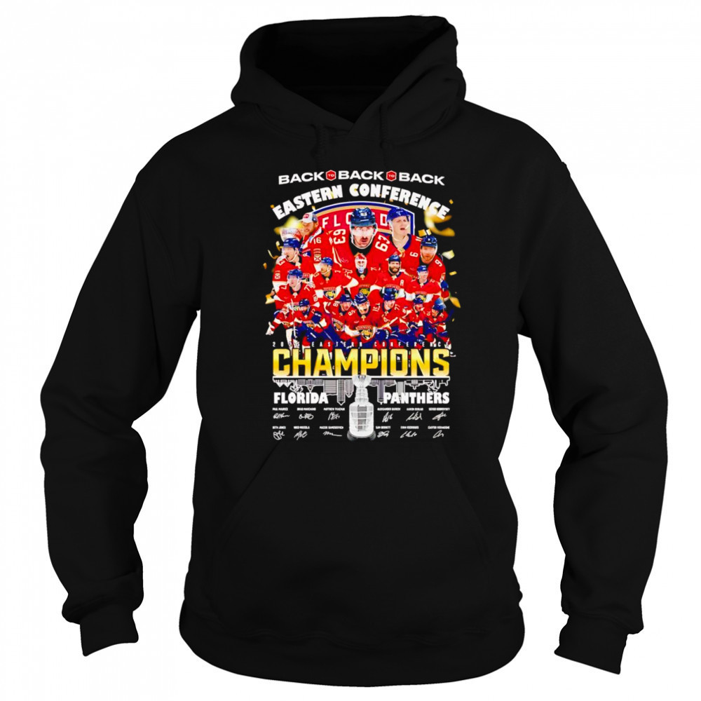 Back to back to back Eastern Conference 2025 Champions Florida Panthers shirt Sweatshirt