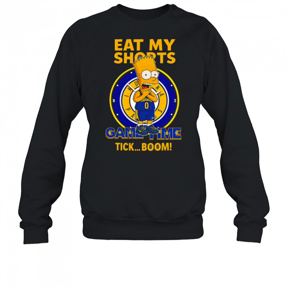 Bart Indiana Pacers eat my shorts came time tick boom shirt Sweatshirt