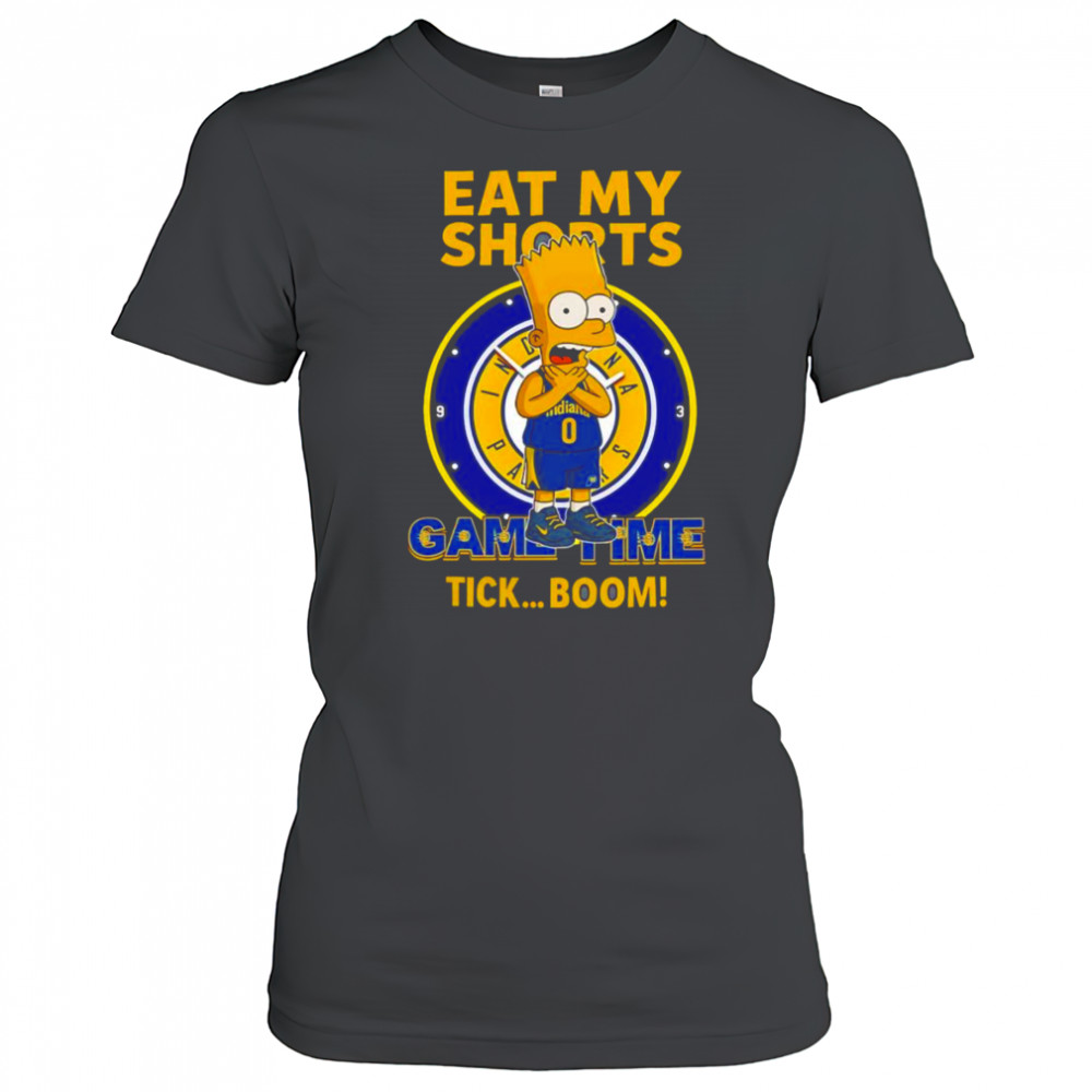 Bart Indiana Pacers eat my shorts came time tick boom shirt Women's T-shirt