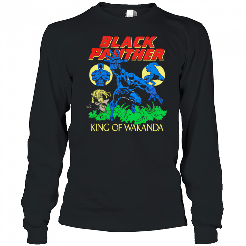 Black Panther The King Of Wakanda superhero shirt Long Sleeved